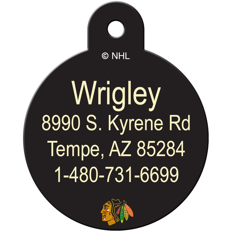 Chicago Blackhawks Pet ID Tag - 3 Red Rovers