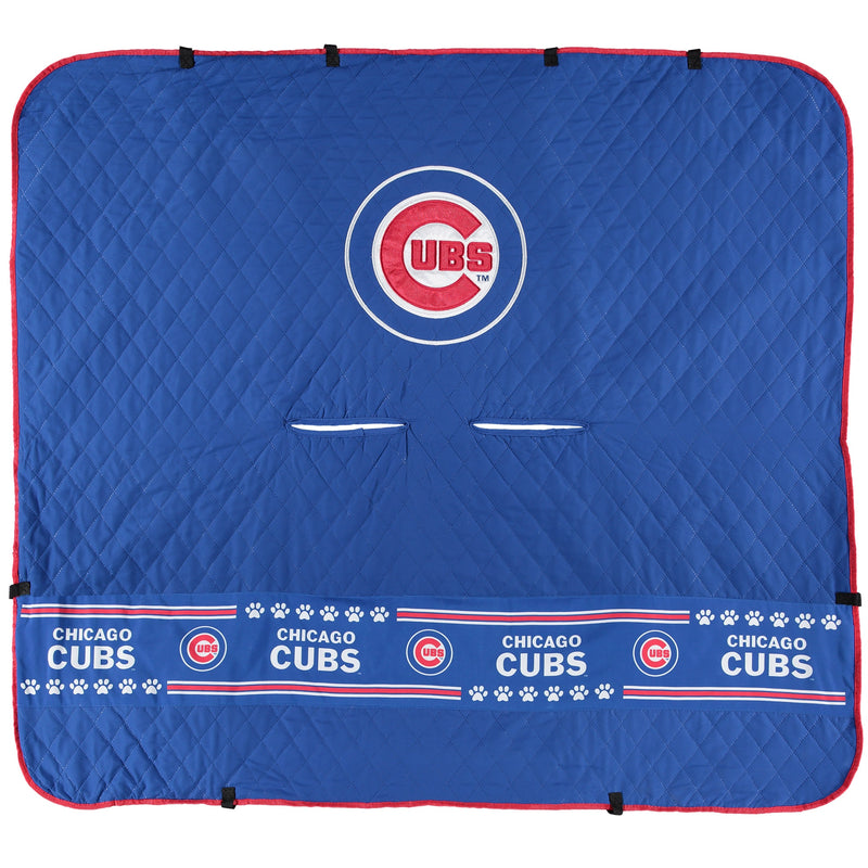 Chicago Cubs Pet Car Seat Protector - 3 Red Rovers