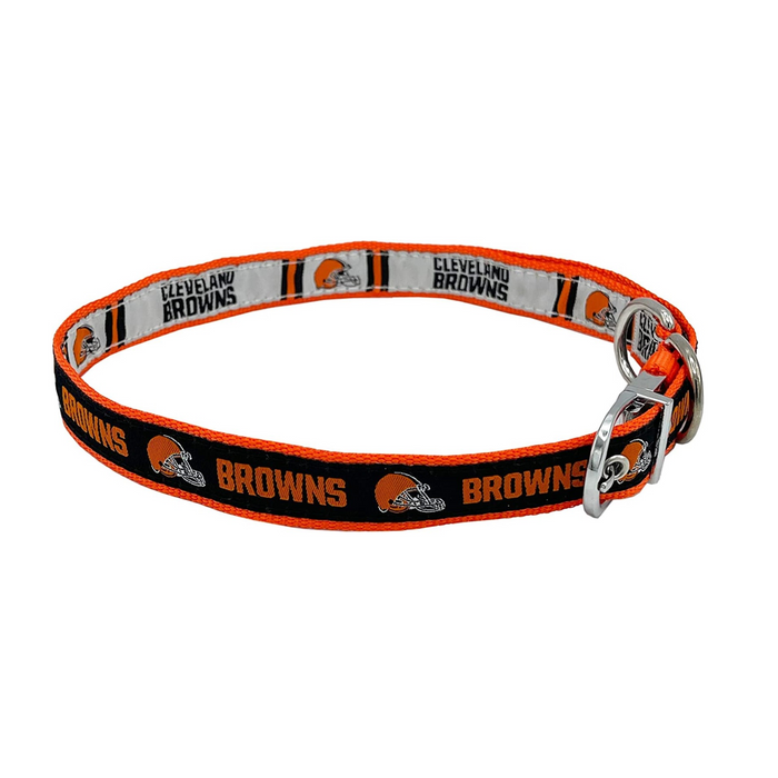 Cleveland Browns Reversible Dog Collar - 3 Red Rovers