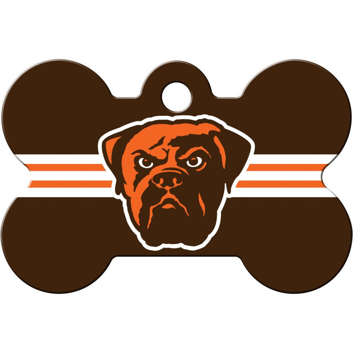 Cleveland Browns Pet ID Tag - Bone - 3 Red Rovers