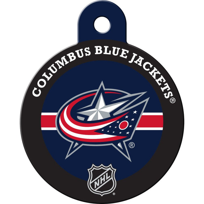 Columbus Blue Jackets Pet ID Tag - 3 Red Rovers