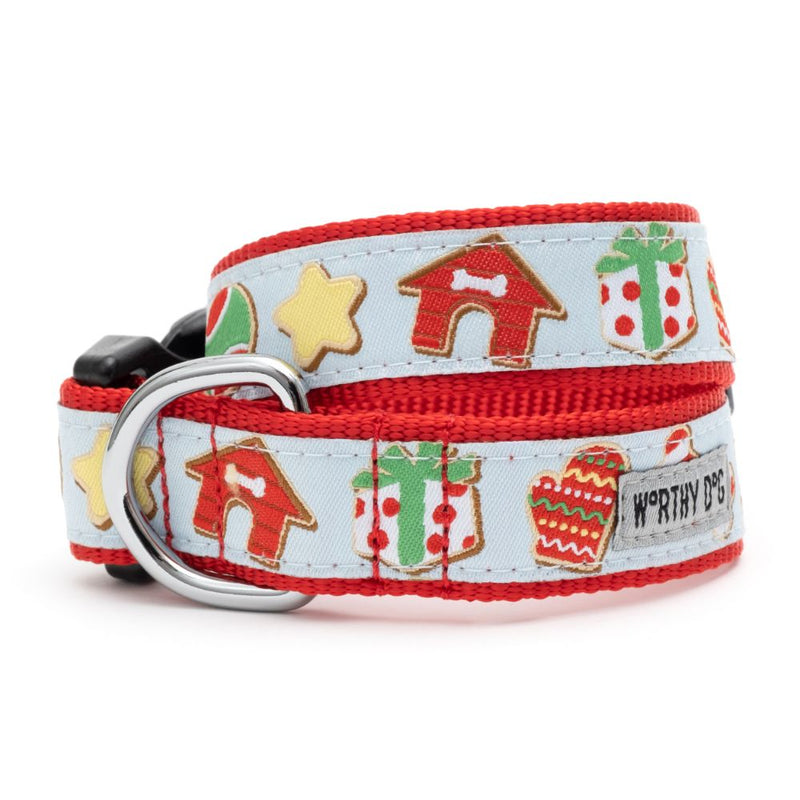 Cookies for Santa Paws Collection Dog Collar or Leads - 3 Red Rovers