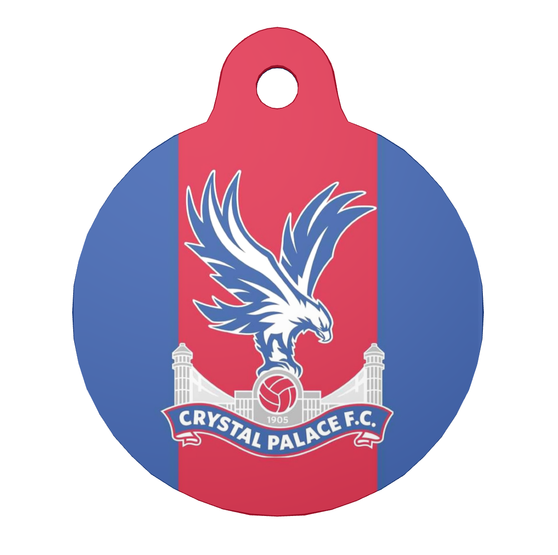 Crystal Palace FC Handmade Pet ID Tag - 3 Red Rovers