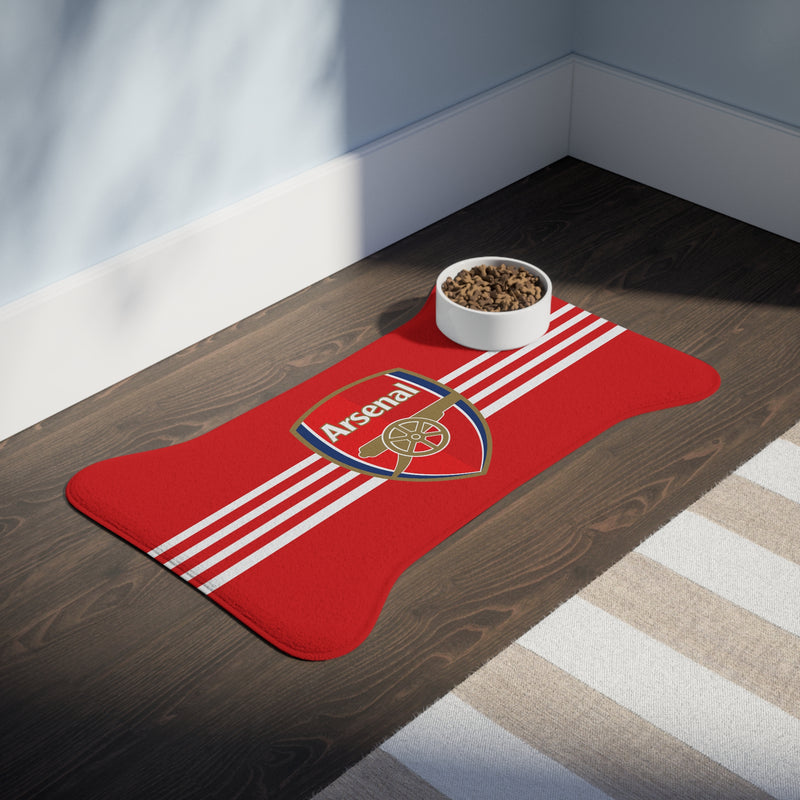 Arsenal FC 23 Home Inspired Bone-shaped Feeding Mats - 3 Red Rovers