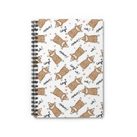 Corgi Sploot Spiral Ruled Notebook - 3 Red Rovers