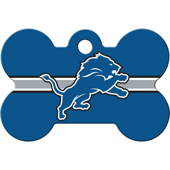 Detroit Lions Pet ID Tag - Bone - 3 Red Rovers