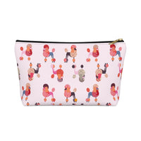 Pink Poodles Accessory Pouch w T-bottom - 3 Red Rovers