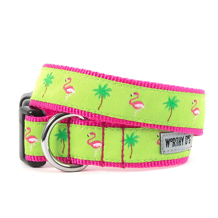 Flamingos Collection Dog Collar or Leads - 3 Red Rovers