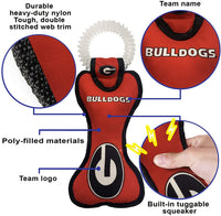 GA Bulldogs Dental Tug Toy - 3 Red Rovers