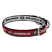 GA Bulldogs Reversible Dog Collar - 3 Red Rovers