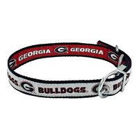GA Bulldogs Reversible Dog Collar - 3 Red Rovers