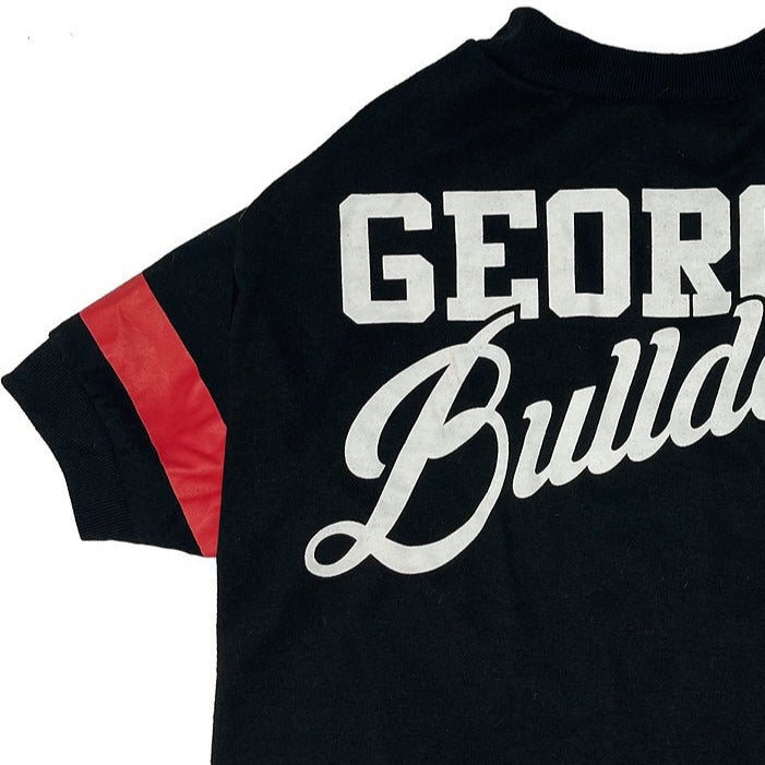 GA Bulldogs Stripe Tee Shirt - 3 Red Rovers