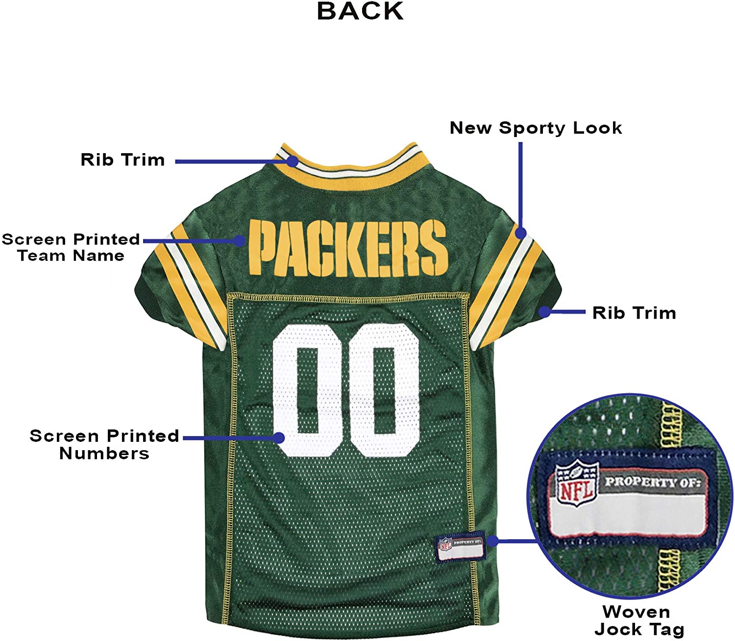 Packers best sale pet jersey