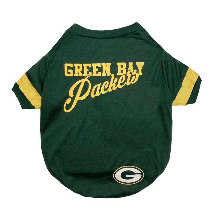 Green Bay Packers Stripe Tee Shirt - 3 Red Rovers