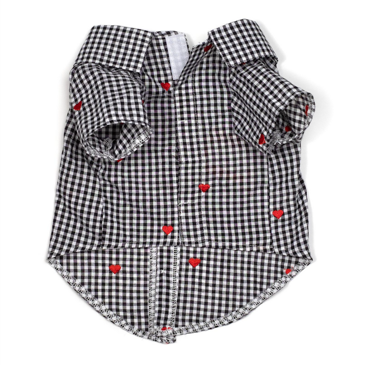 Gingham Hearts Shirt - 3 Red Rovers