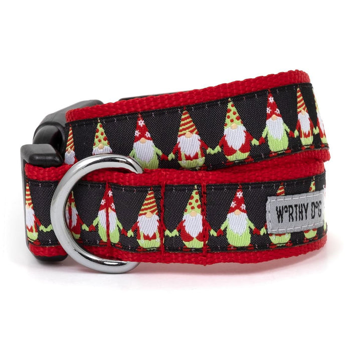 Gnomes Dog Collar - 3 Red Rovers