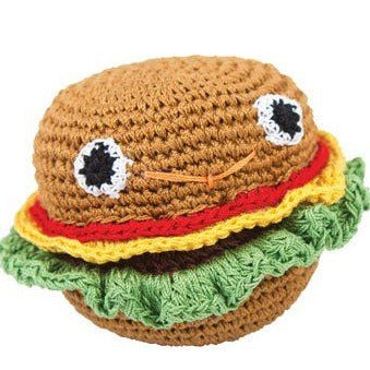 Hammie Hamburger Handmade Knit Knack Toys - 3 Red Rovers