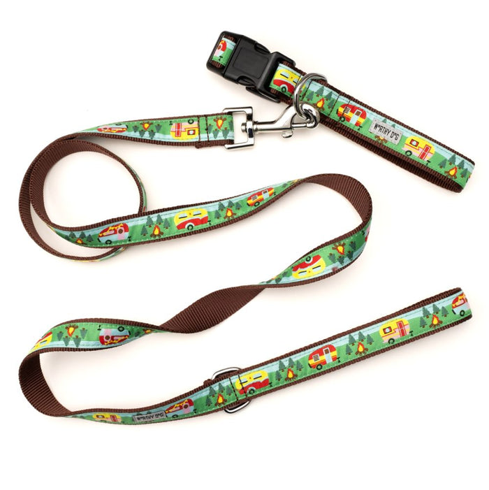 Happy Camper Collection Dog Collar or Leads - 3 Red Rovers