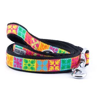 Hawaiian Patchwork Collection Dog Collar or Leads - 3 Red Rovers