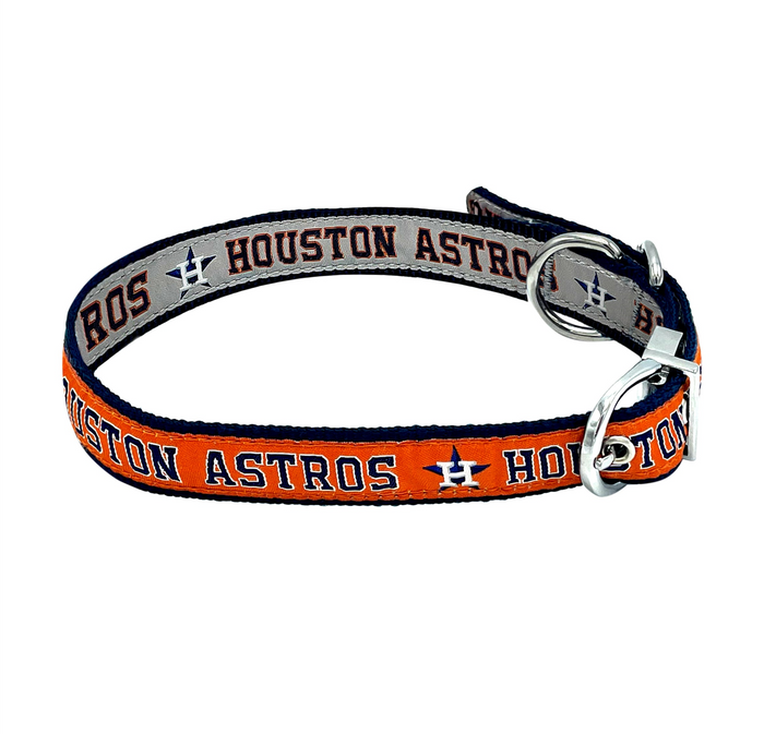 Houston Astros Reversible Dog Collar - 3 Red Rovers