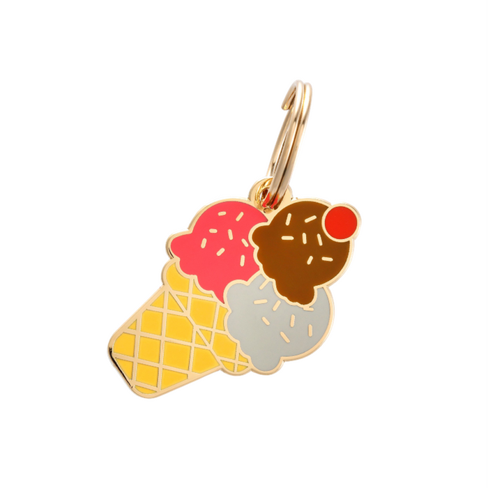 Ice Cream Pet ID Tag - 3 Red Rovers