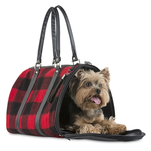 JL Duffel Red Buffalo Plaid - 3 Red Rovers