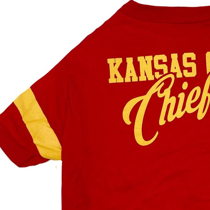 Kansas City Chiefs Stripe Tee Shirt - 3 Red Rovers