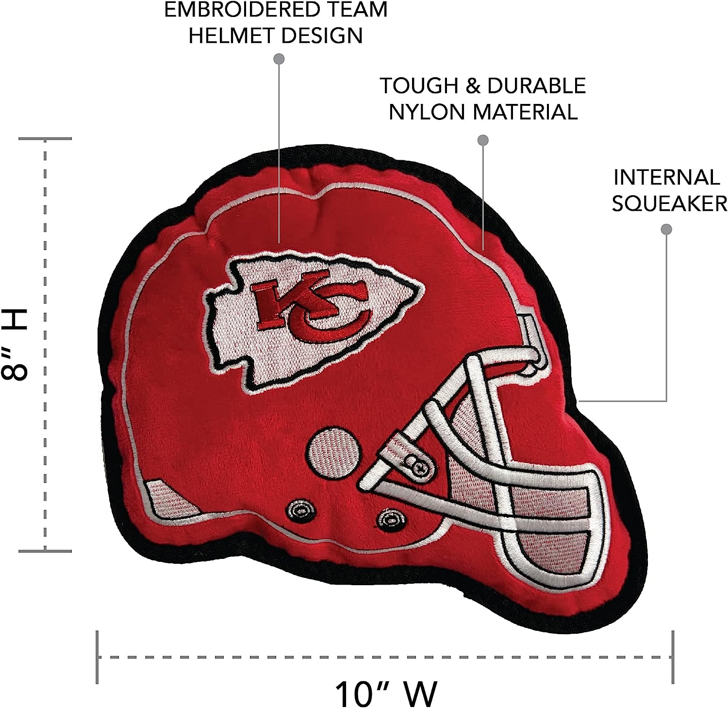 Kansas City Chiefs Helmet Tough Toys – 3 Red Rovers