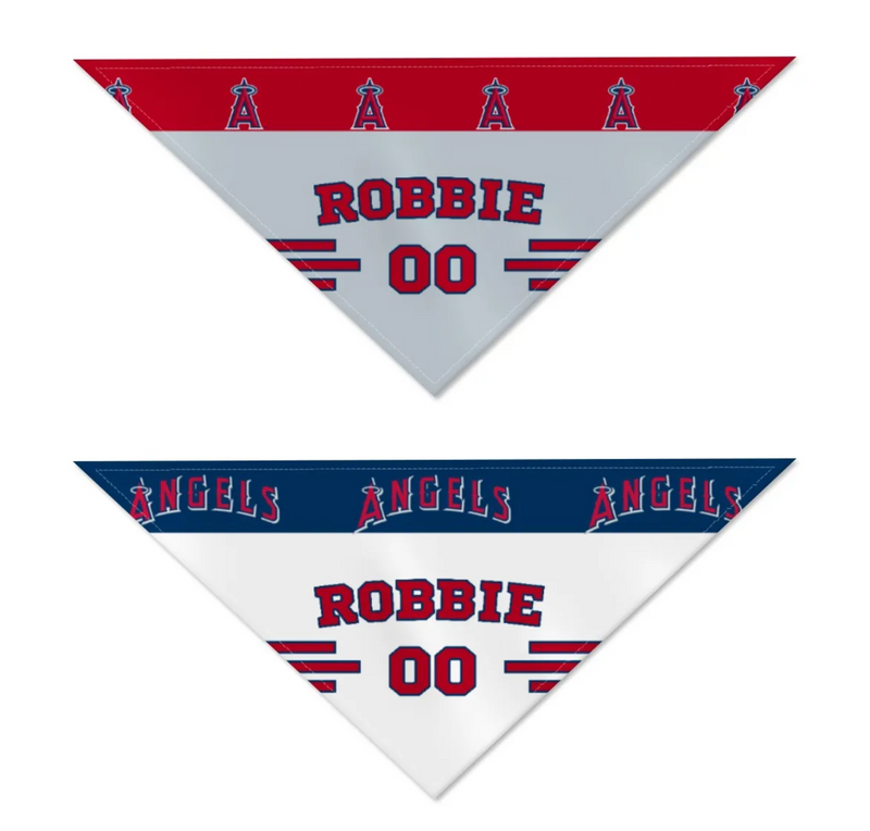 LA Angels Home/Road Personalized Reversible Bandana - 3 Red Rovers