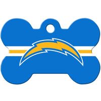 Los Angeles Chargers Pet ID Tag - Bone - 3 Red Rovers