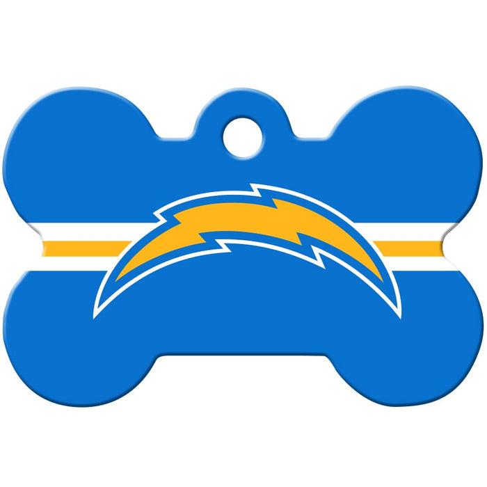 Los Angeles Chargers Pet ID Tag - Bone - 3 Red Rovers