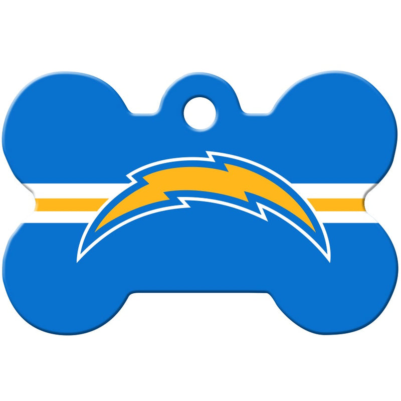 Los Angeles Chargers Pet ID Tag - Bone - 3 Red Rovers