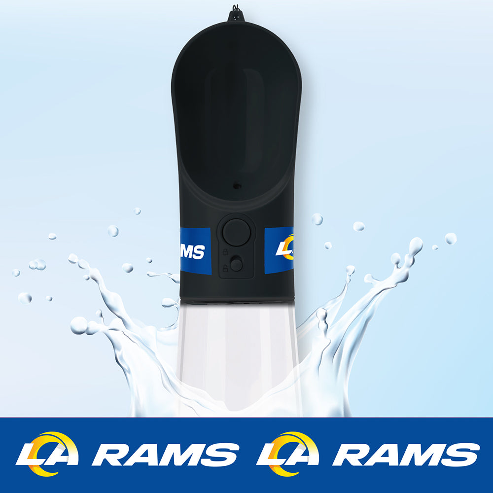Los Angeles Rams Pet Water Bottle - 3 Red Rovers