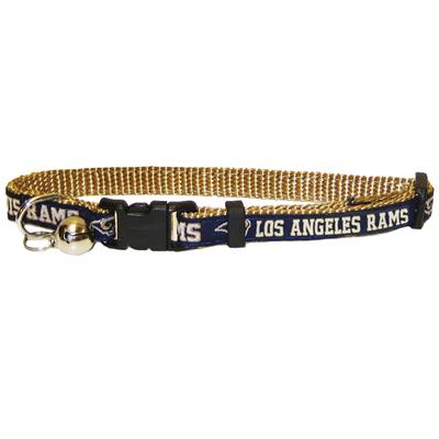 Los Angeles Rams Cat Collar - navy blue - READY TO SHIP - 3 Red Rovers