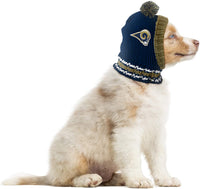 Los Angeles Rams Pet Knit Hat - 3 Red Rovers