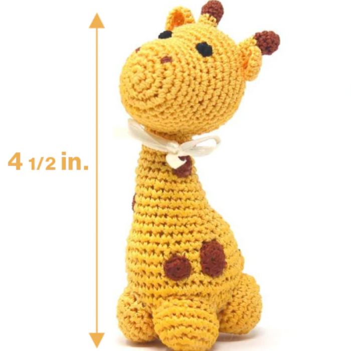 Louie Longneck the Giraffe Handmade Knit Knack Toys - 3 Red Rovers
