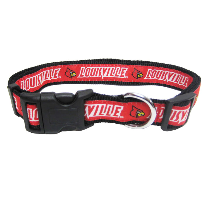 University of Louisville Cardinals Dog Collar Red Buckle Closure 20"