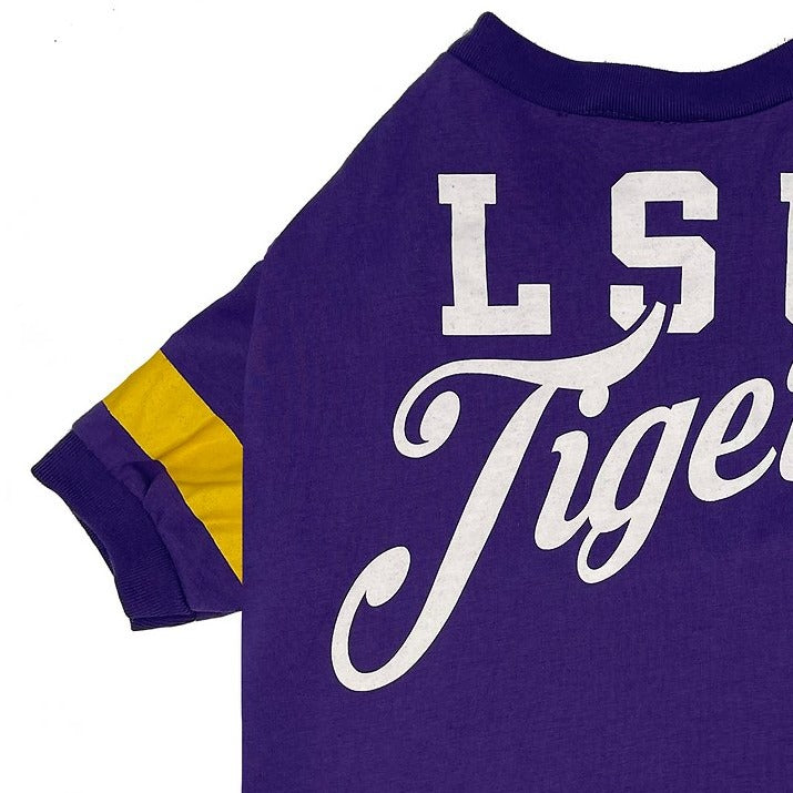 LSU Tigers Stripe Tee Shirt - 3 Red Rovers