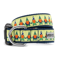 Luck 'O the Irish Gnome Dog Collar - 3 Red Rovers