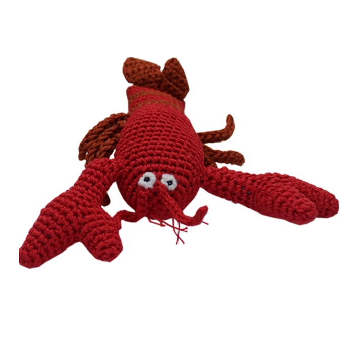 Lurch the Lobster Handmade Knit Knack Toys