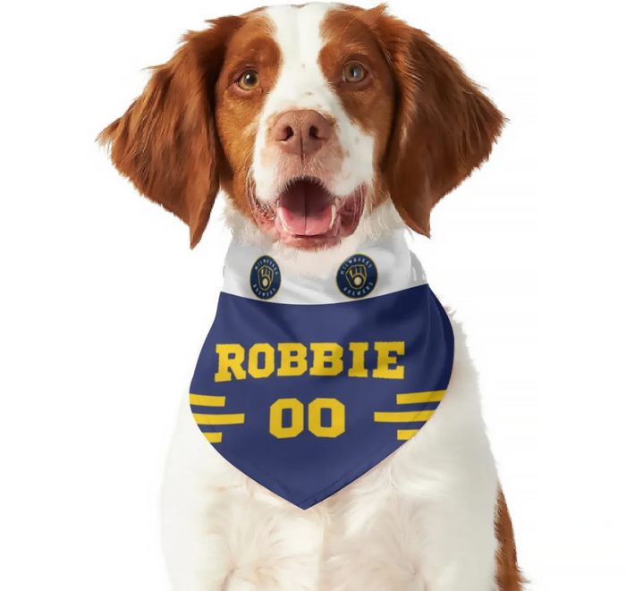Milwaukee Brewers Home/Road Personalized Reversible Bandana – 3 Red Rovers