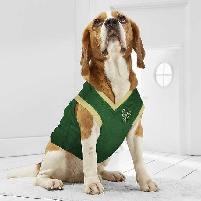 Milwaukee Bucks Pet Jersey - 3 Red Rovers