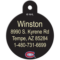 Montreal Canadiens Pet ID Tag - 3 Red Rovers