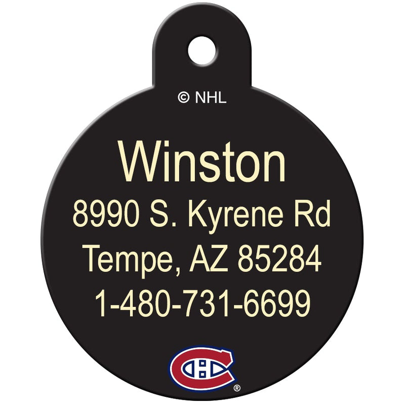 Montreal Canadiens Pet ID Tag - 3 Red Rovers