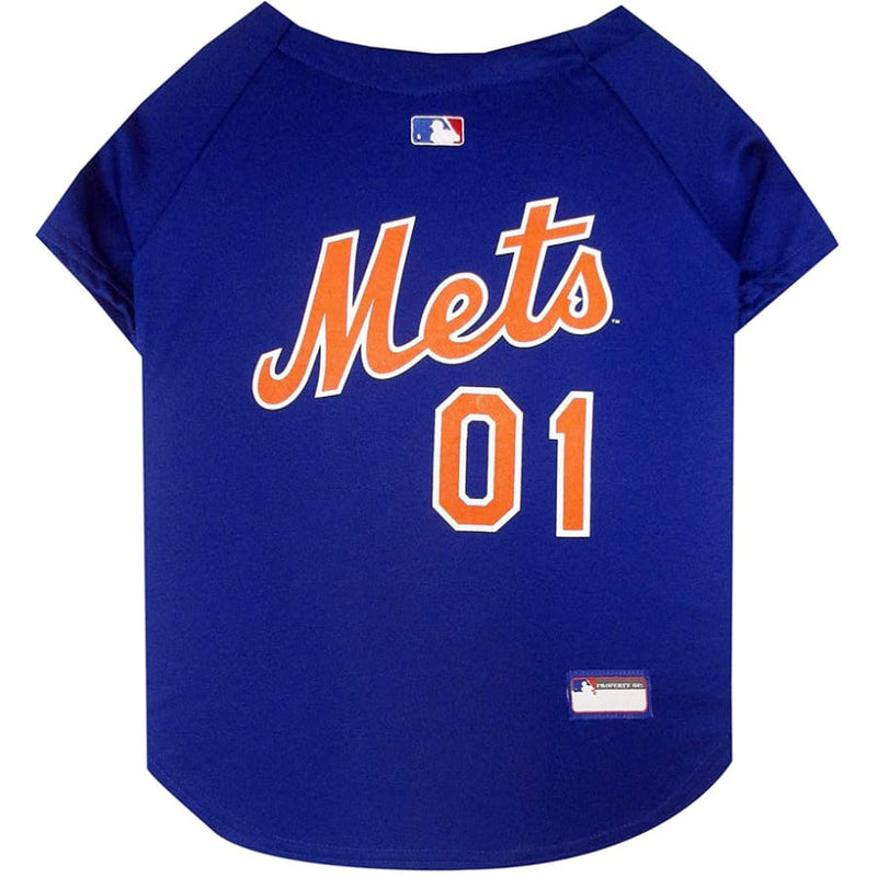 New York Mets Pro Standard Taping T-Shirt - Royal/Orange
