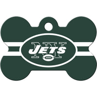 New York Jets Pet ID Tag - Bone - 3 Red Rovers