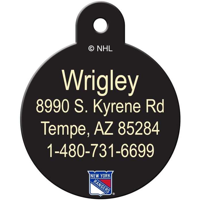 New York Rangers Pet ID Tag - 3 Red Rovers