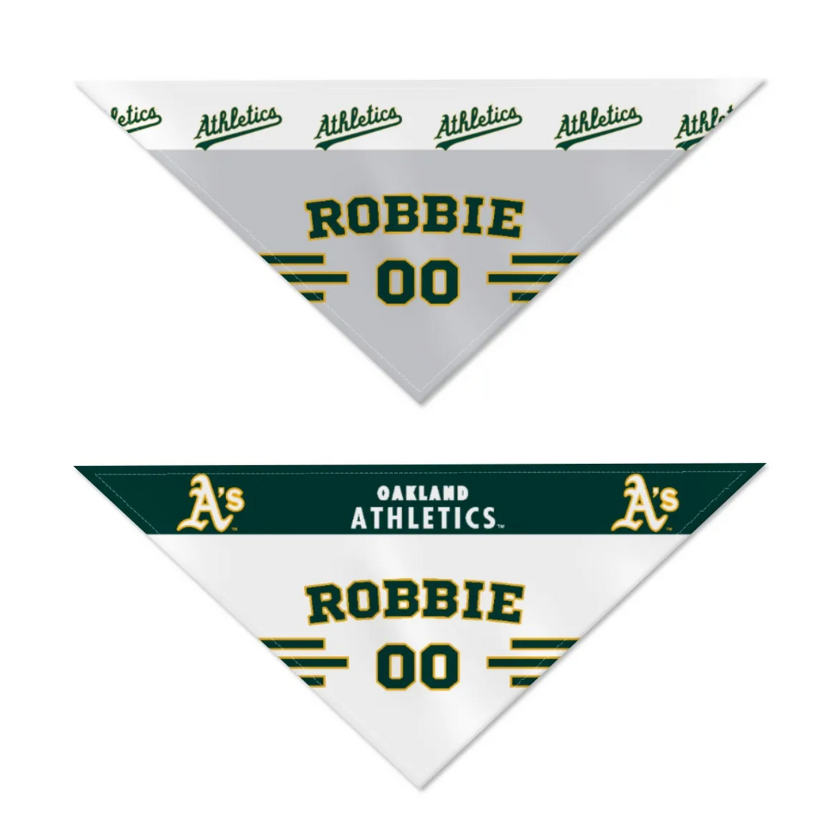 Oakland Athletics Home/Road Personalized Reversible Bandana - 3 Red Rovers