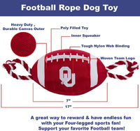 OK Sooners Football Rope Toys - 3 Red Rovers