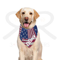 Old Glory Pet Bandana - 3 Red Rovers